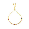 Autumn Style Gold Zirconia Bracelet&bangle Women's Rainbow Shell Bracelet Luxury Adjustable heart eye snake chain Bracelet