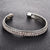 ROMAD 2 Rows Opening Bracelets Women Crystal Rhinestone Bangle Wristband Cuff Open Bracelets Wedding Party Charms Jewelry R2